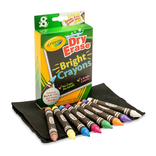 crayola washable dryerase crayons brights